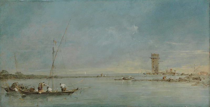 Veduta della laguna e la torre di Marghera - National Gallery, London